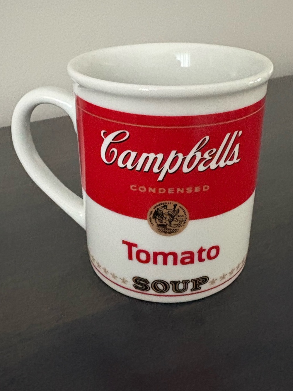 Campbell’s Soup 125th Anniversary Ceramic 8 Oz Mug Condensed Tomato Soup 1994